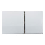 Earth's Choice Plant-Based Round Ring View Binder, 3 Rings, 0.5" Capacity, 11 x 8.5, White