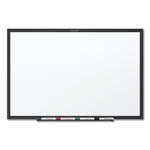 Classic Series Total Erase Dry Erase Boards, 72" x 48", White Surface, Black Aluminum Frame