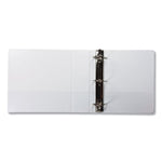 Earth's Choice Plant-Based D-Ring View Binder, 3 Rings, 3" Capacity, 11 x 8.5, White