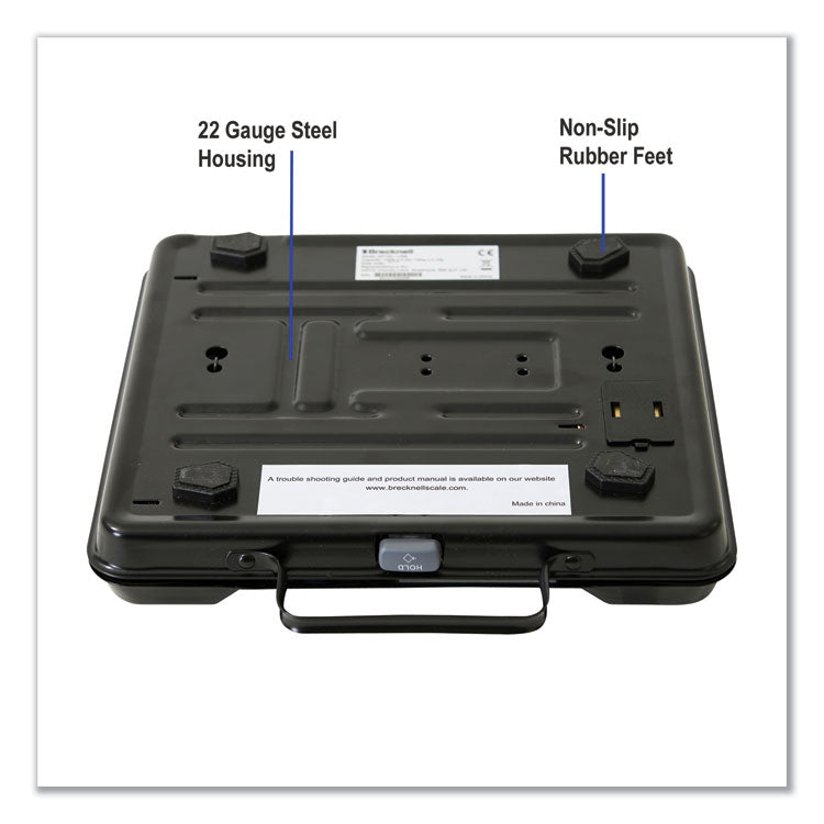 Portable Electronic Utility Bench Scale, 250 lb Capacity, 12.5 x 10.95 x 2.2  Platform
