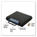 Portable Electronic Utility Bench Scale, 100 lb Capacity, 12.5 x 10.95 x 2.2  Platform