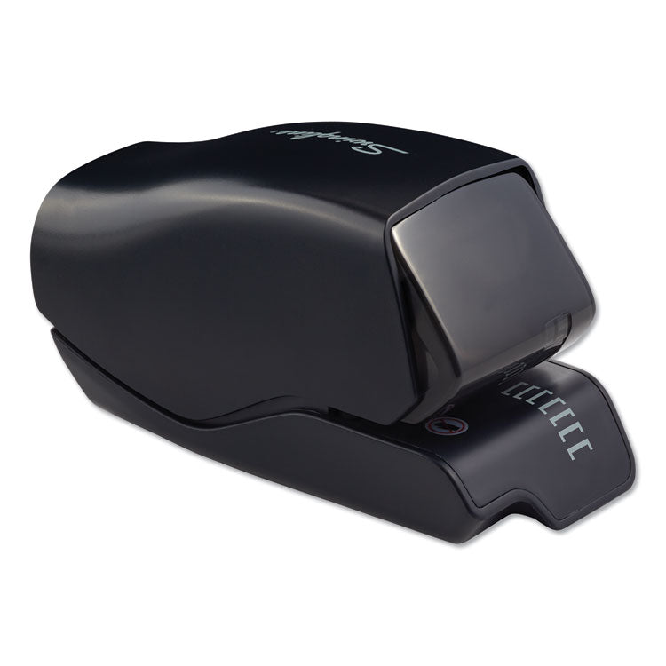 Desktop Cartridge Electric Stapler With Led Guide, 25-Sheet Capacity, Black