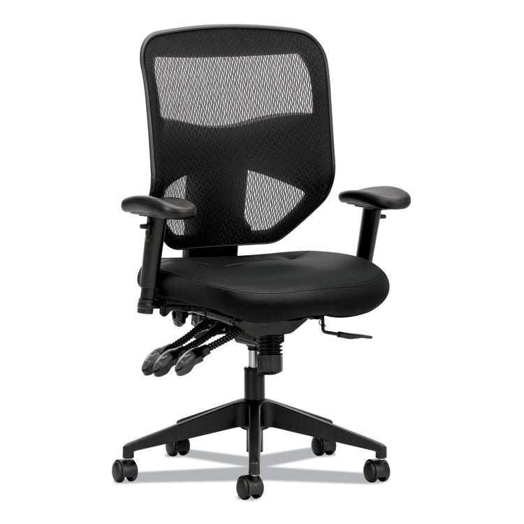 Prominent Mesh High-Back Task Chair, Supports Up To 250 Lb, 17" To 21" Seat Height, Black