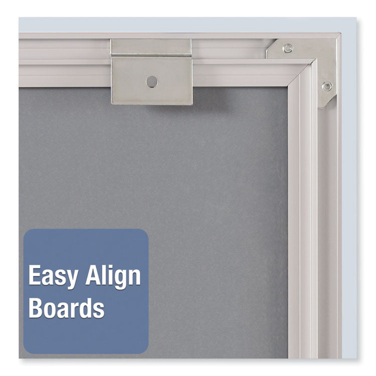 Matrix Magnetic Boards, 23" x 23", White Surface, Satin Aluminum Frame