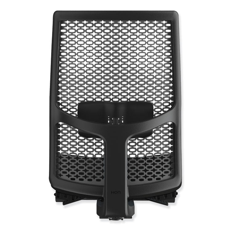 Ignition 2.0 4-Way Stretch Mid-Back Mesh Task Chair, Adjustable Lumbar Support, Black Seat/Back, Black Base