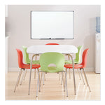 Dry Erase Board with Aluminum Frame, 72" x 48", White Surface, Satin Aluminum Frame