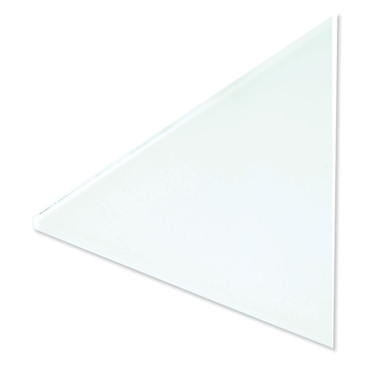 Floating Glass Dry Erase Board, 36" x 24" (Actual Size: 35" x 23"), White Surface