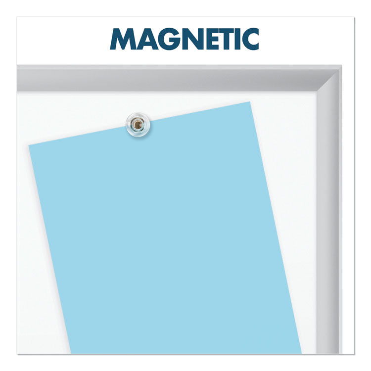 Classic Series Porcelain Magnetic Dry Erase Board, 72" x 48", White Surface, Satin Aluminum Frame