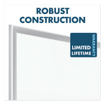 Classic Series Porcelain Magnetic Dry Erase Board, 96" x 48", White Surface, Satin Aluminum Frame