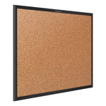 Classic Series Cork Bulletin Board, 48" x 36", Tan Surface, Black Aluminum Frame