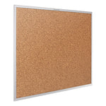 Classic Series Cork Bulletin Board, 96" x 48", Tan Surface, Anodized Aluminum Frame