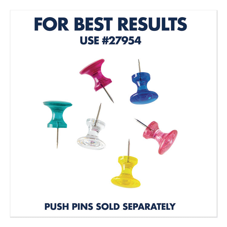 Classic Series Cork Bulletin Board, 24" x 18", Tan Surface, Oak Finished Fiberboard (MDF) Frame