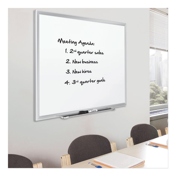 Classic Series Porcelain Magnetic Dry Erase Board, 48" x 36", White Surface, Satin Aluminum Frame