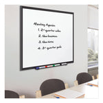 Classic Series Porcelain Magnetic Dry Erase Board, 96" x 48", White Surface, Black Aluminum Frame