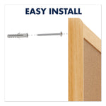 Classic Series Cork Bulletin Board, 96" x 48", Tan Surface, Oak Finished Fiberboard (MDF) Frame