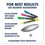 Infinity Magnetic Glass Marker Board, 48" x 36", Black Surface