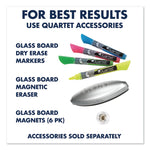 Infinity Magnetic Glass Marker Board, 96" x 48", Black Surface
