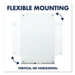 Infinity Magnetic Glass Marker Board, 72" x 48", White Surface