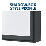 Fusion Nano-Clean Magnetic Whiteboard, 48" x 36", White Surface, Black Aluminum Frame