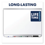 Prestige 2 DuraMax Magnetic Porcelain, 48" x 36", White Surface, Silver Aluminum/Plastic Frame