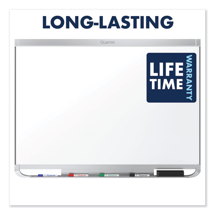 Prestige 2 DuraMax Magnetic Porcelain, 48" x 36", White Surface, Silver Aluminum/Plastic Frame