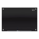 Infinity Magnetic Glass Marker Board, 96" x 48", Black Surface