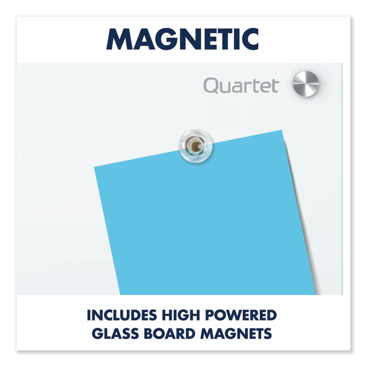 Infinity Magnetic Glass Marker Board, 36" x 24", White Surface