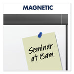 Prestige 2 DuraMax Magnetic Porcelain, 72" x 48", White Surface, Graphite Gray Fiberboard/Plastic Frame