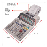 El-1750v Two-Color Printing Calculator, Black/red Print, 2 Lines/sec