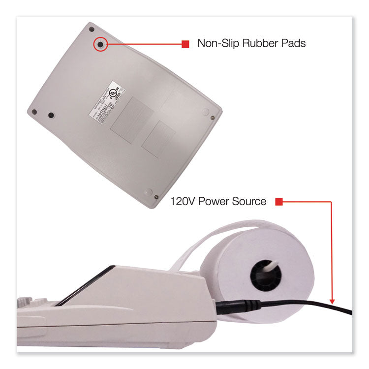 El-1750v Two-Color Printing Calculator, Black/red Print, 2 Lines/sec