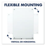 Infinity Magnetic Glass Marker Board, 24" x 18", White Surface