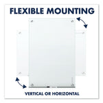 Infinity Magnetic Glass Marker Board, 36" x 24", White Surface