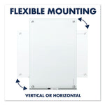 Infinity Magnetic Glass Marker Board, 48" x 36", White Surface