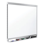 Prestige 2 DuraMax Magnetic Porcelain, 48" x 36", White Surface, Silver Aluminum/Plastic Frame
