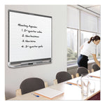 Prestige 2 Magnetic Total Erase Whiteboard, 96" x 48", White Surface, Graphite Gray Fiberboard/Plastic Frame