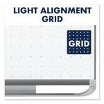 Prestige 2 Magnetic Total Erase Whiteboard, 96" x 48", White Surface, Graphite Gray Fiberboard/Plastic Frame