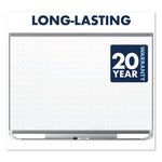 Prestige 2 Magnetic Total Erase Whiteboard, 48" x 36", White Surface, Black Aluminum/Plastic Frame
