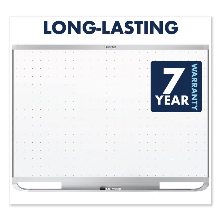 Prestige 2 Total Erase Whiteboard, 48" x 36", White Surface, Silver Aluminum/Plastic Frame