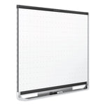 Prestige 2 Magnetic Total Erase Whiteboard, 48" x 36", White Surface, Black Aluminum/Plastic Frame
