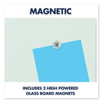 Element Framed Magnetic Glass Dry-Erase Boards, 74" x 42", White Surface, Satin Aluminum Frame