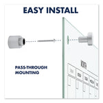 Infinity Magnetic Glass Calendar Board, Monthly Planning/Scheduling, 48" x 36", White Surface