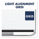 Prestige 2 Magnetic Total Erase Whiteboard, 96" x 48", White Surface, Black Aluminum/Plastic Frame