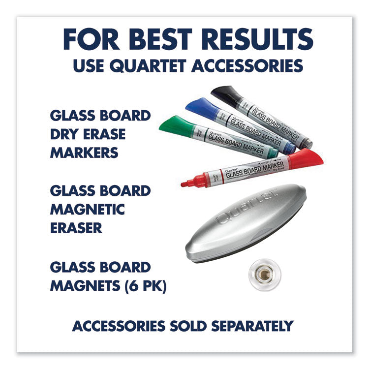 Element Framed Magnetic Glass Dry-Erase Boards, 74" x 42", White Surface, Satin Aluminum Frame