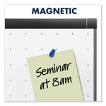 Prestige 2 Magnetic Total Erase Whiteboard, 96" x 48", White Surface, Black Aluminum/Plastic Frame