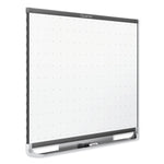 Prestige 2 Magnetic Total Erase Whiteboard, 96" x 48", White Surface, Graphite Gray Fiberboard/Plastic Frame
