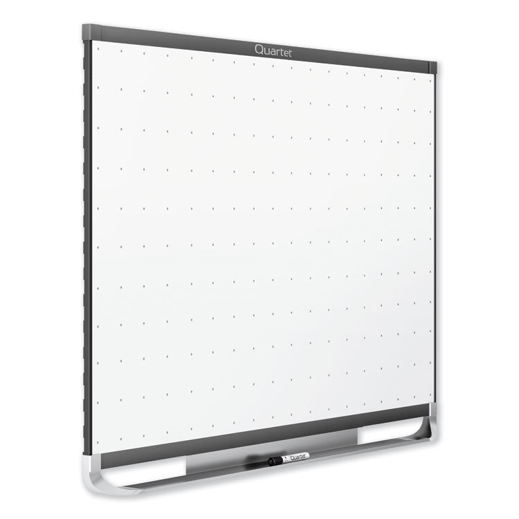 Prestige 2 Magnetic Total Erase Whiteboard, 96" x 48", White Surface, Graphite Gray Fiberboard/Plastic Frame