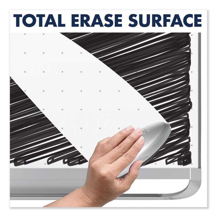 Prestige 2 Total Erase Whiteboard, 48" x 36", White Surface, Silver Aluminum/Plastic Frame