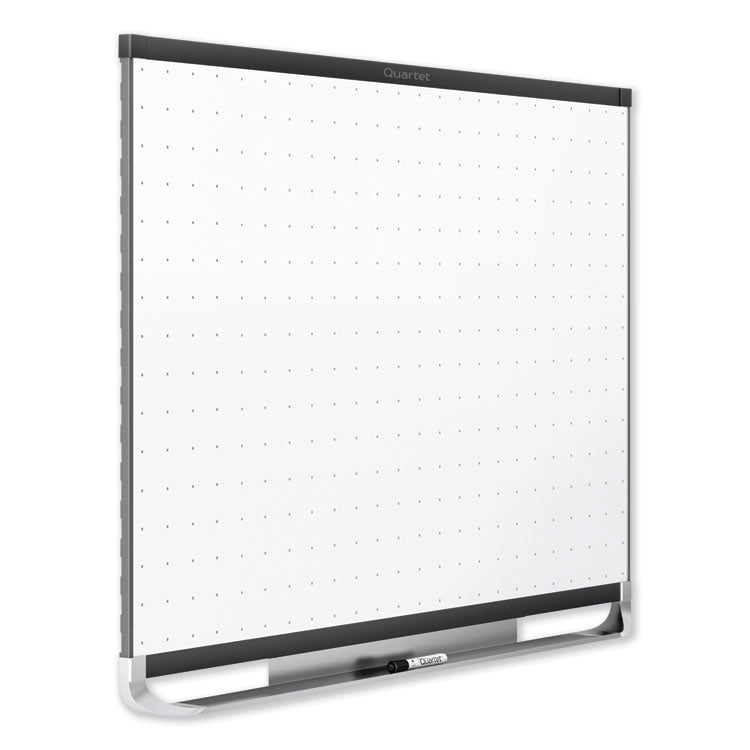 Prestige 2 Magnetic Total Erase Whiteboard, 96" x 48", White Surface, Black Aluminum/Plastic Frame