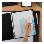 Print and Apply Index Maker Clear Label Plastic Dividers w/Printable Label Strip, 5-Tab, 11 x 8.5, Frosted Clear Tabs, 1 Set