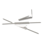 Self-Adhesive Two-Prong Paper Fastener Bases, 1" Capacity, 2.75" Center to Center, Matte Steel, 100/Box